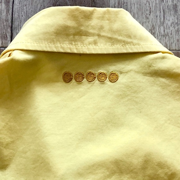 Coogi, Vintage Y2K, Womens Snap Up, Fitted Shirt, Elastic Waist Yellow Size S - Picture 11 of 16